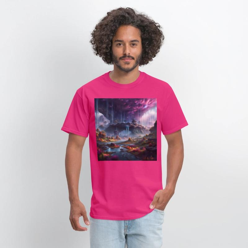 Alien Planet: Fantasy Mountain Cityscape