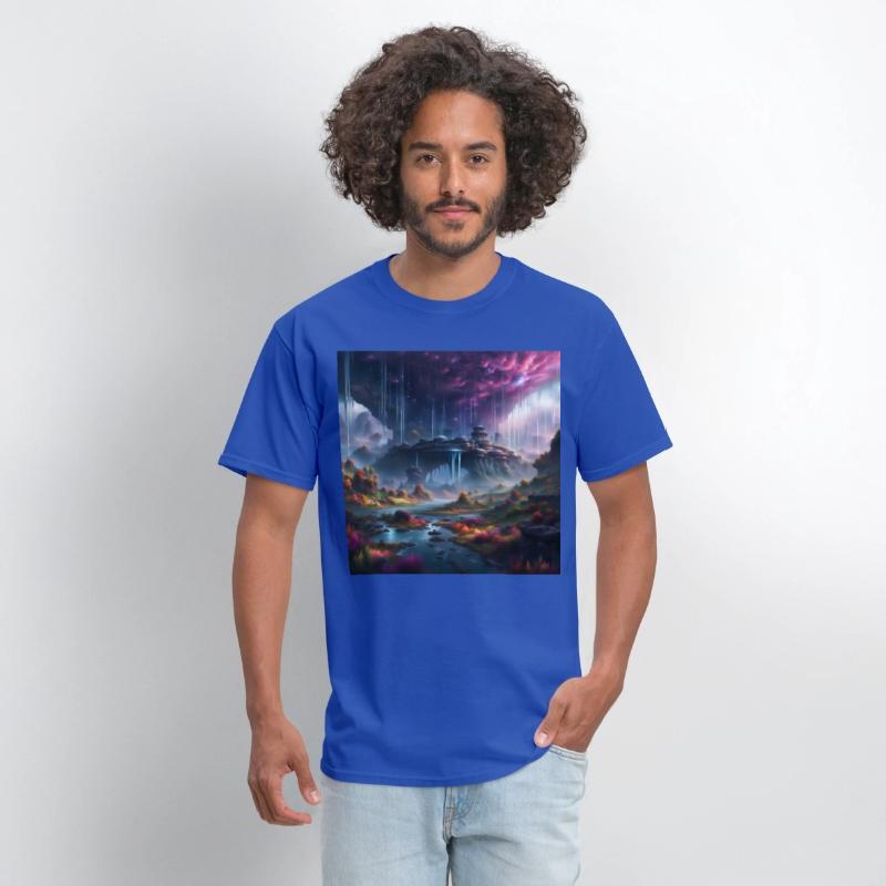 Alien Planet: Fantasy Mountain Cityscape