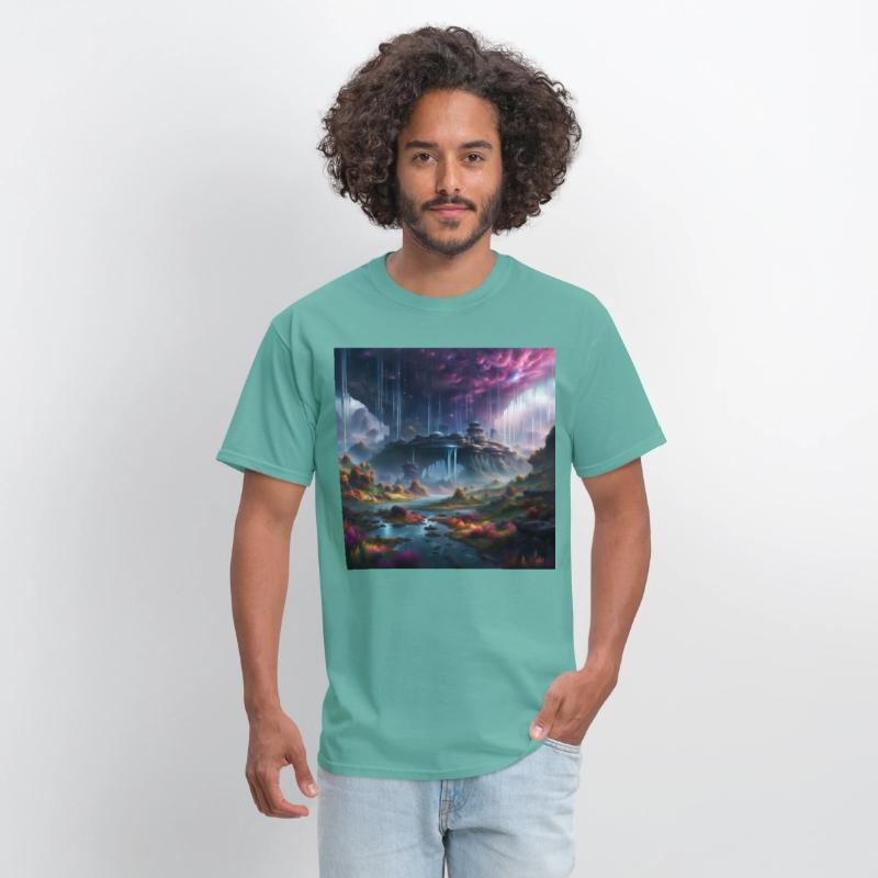 Alien Planet: Fantasy Mountain Cityscape