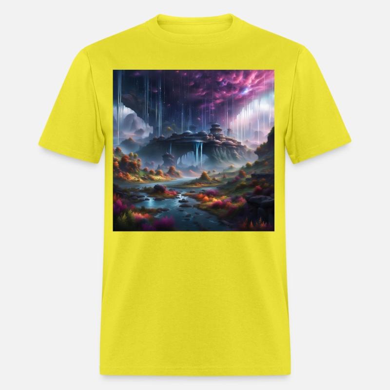 Alien Planet: Fantasy Mountain Cityscape