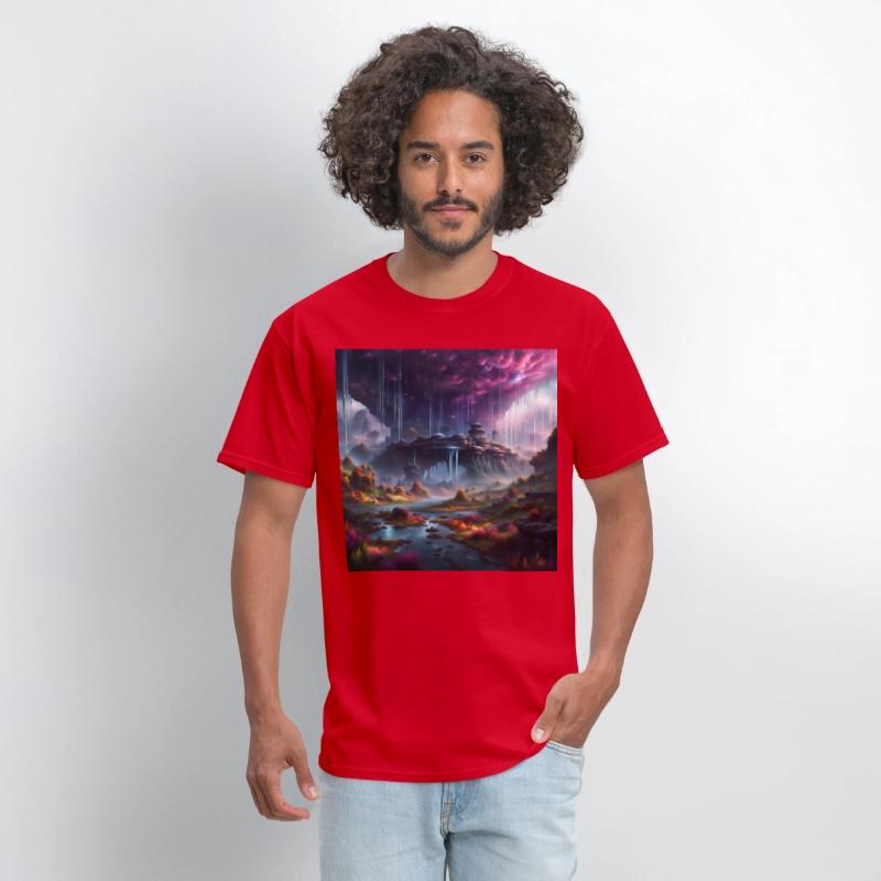 Alien Planet: Fantasy Mountain Cityscape