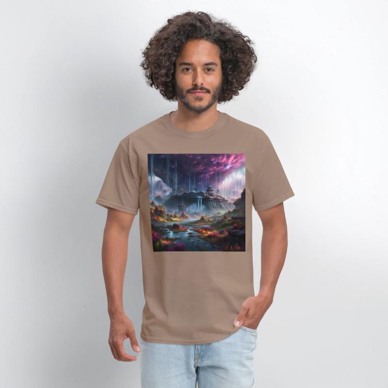 Alien Planet: Fantasy Mountain Cityscape