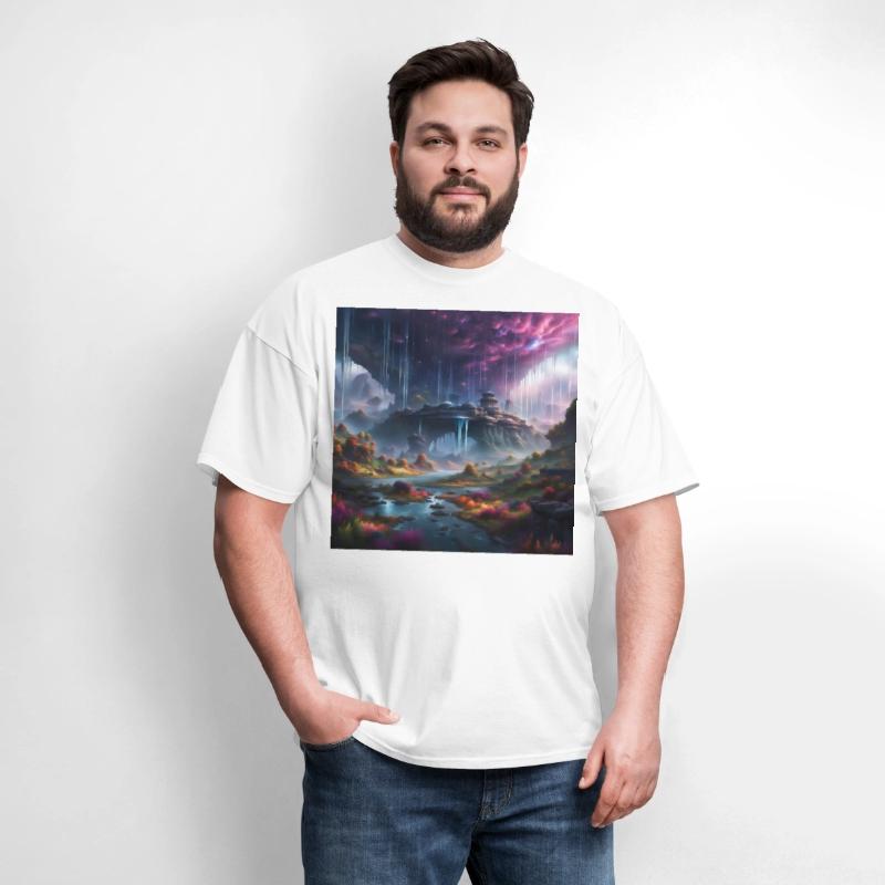 Alien Planet: Fantasy Mountain Cityscape