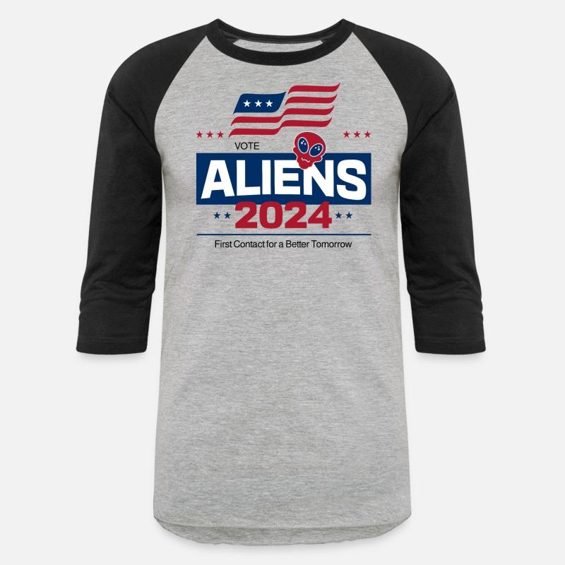 Aliens 2024 - Funny Patriotic Alien Slogan