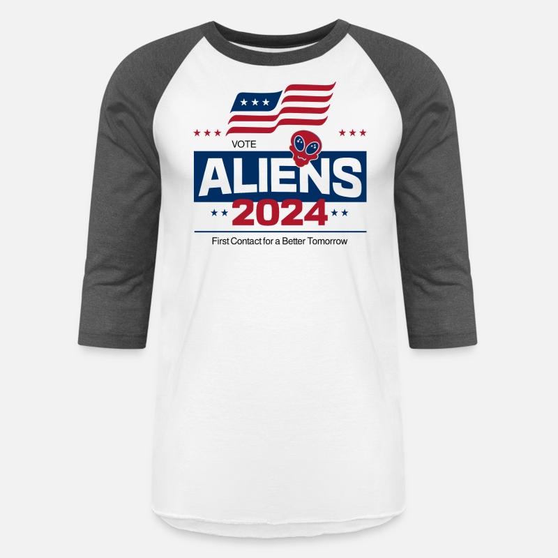 Aliens 2024 - Funny Patriotic Alien Slogan