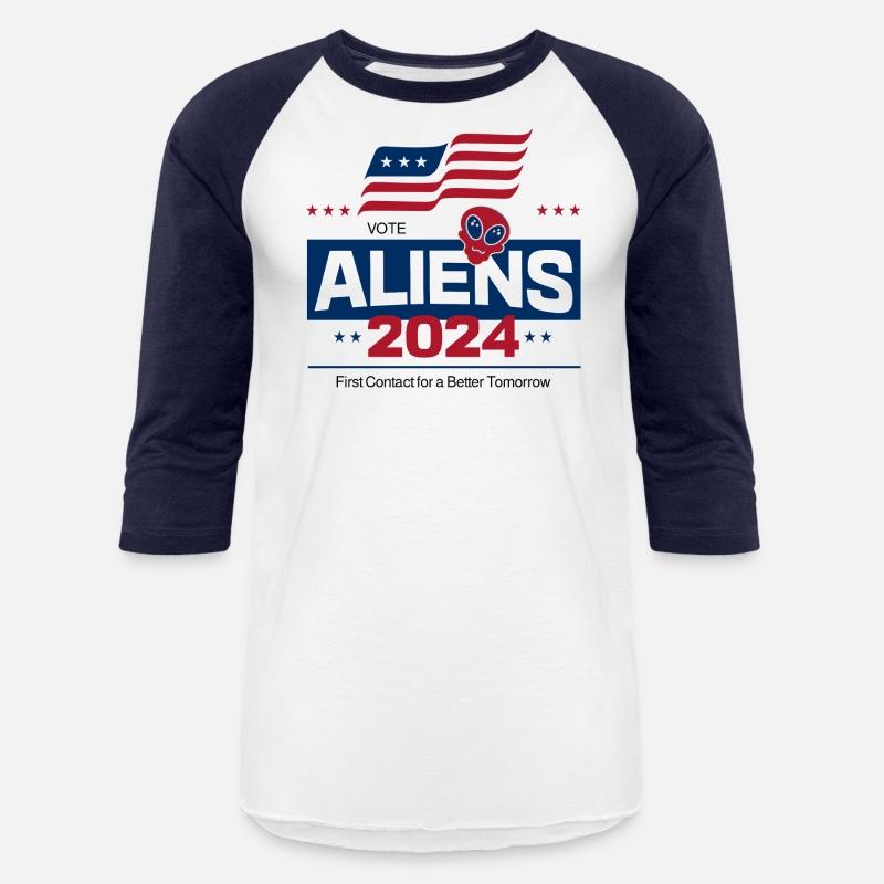 Aliens 2024 - Funny Patriotic Alien Slogan