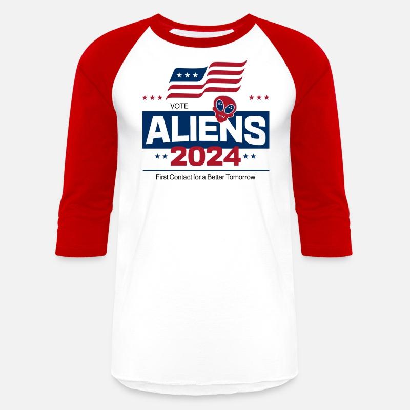 Aliens 2024 - Funny Patriotic Alien Slogan