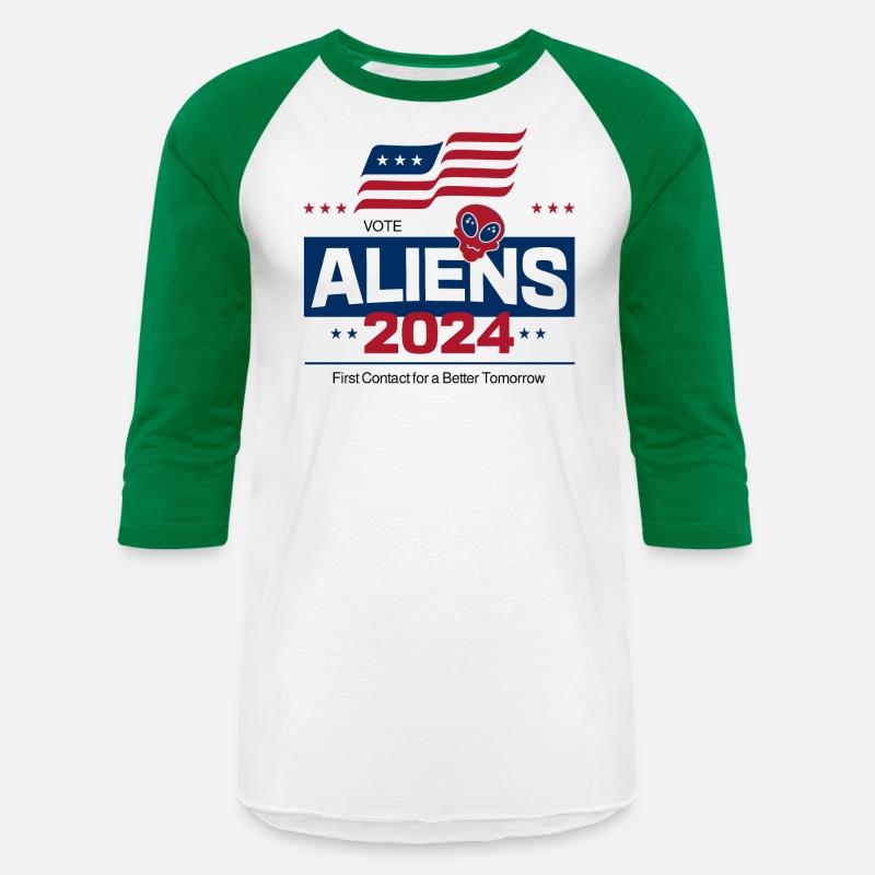 Aliens 2024 - Funny Patriotic Alien Slogan
