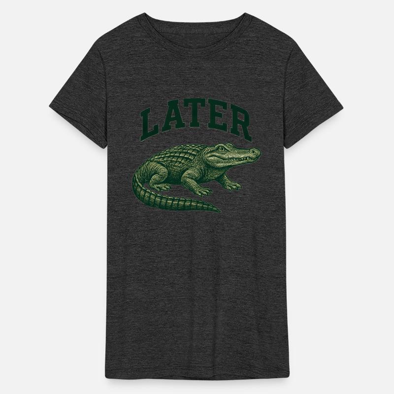Alligator with Latter Text Illustration