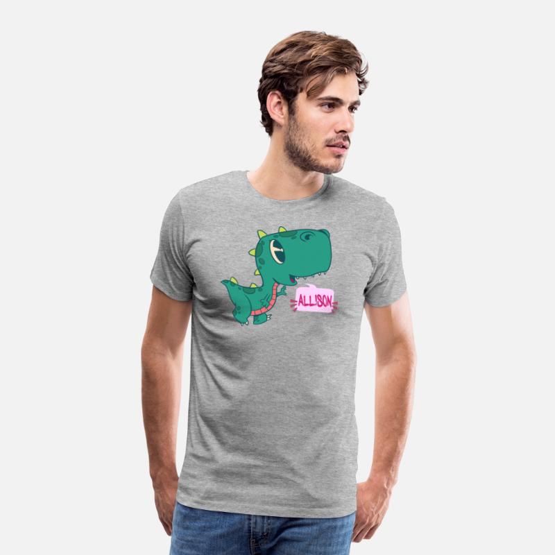 ALLISON - Lovely girl name with cute dinosaur