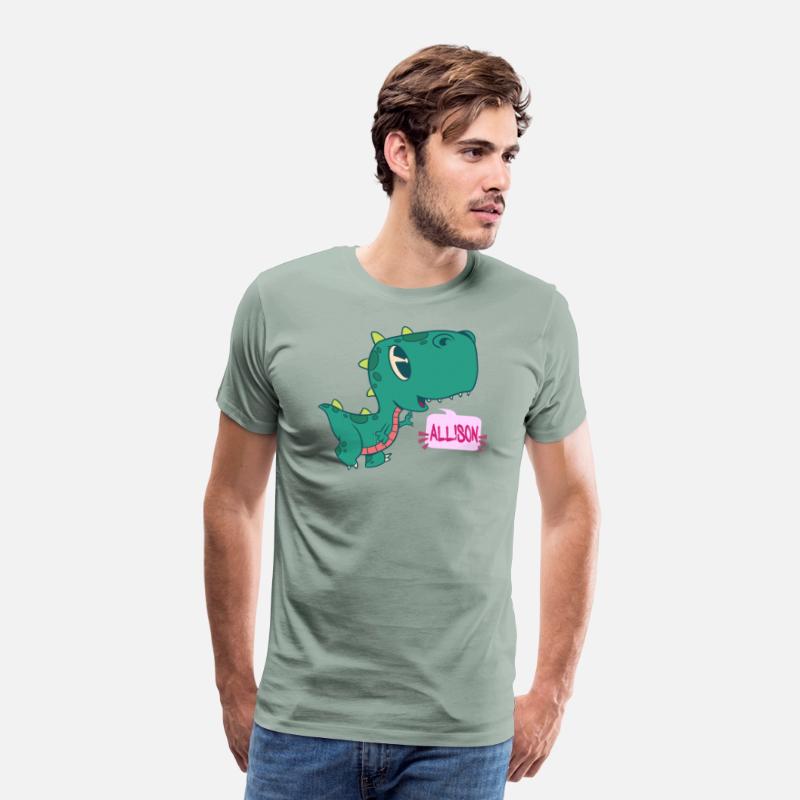 ALLISON - Lovely girl name with cute dinosaur