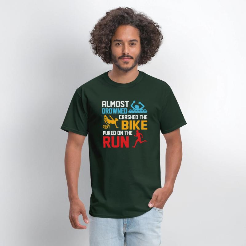 Almost drowned crashed the bike puked on run Triat