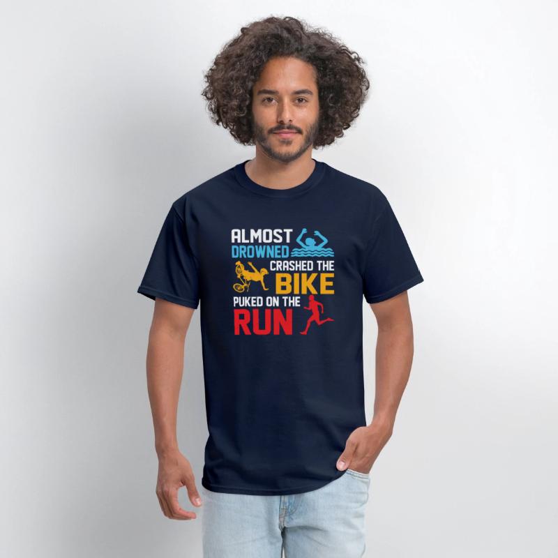 Almost drowned crashed the bike puked on run Triat