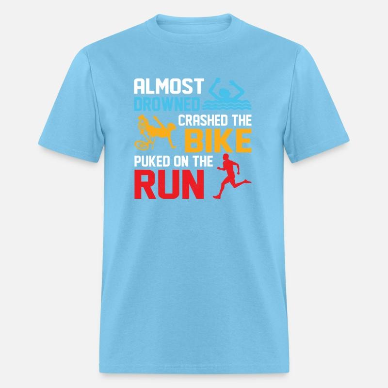 Almost drowned crashed the bike puked on run Triat