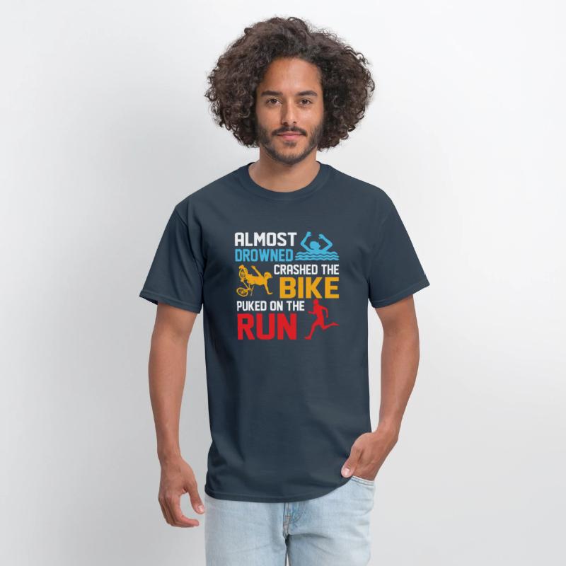 Almost drowned crashed the bike puked on run Triat
