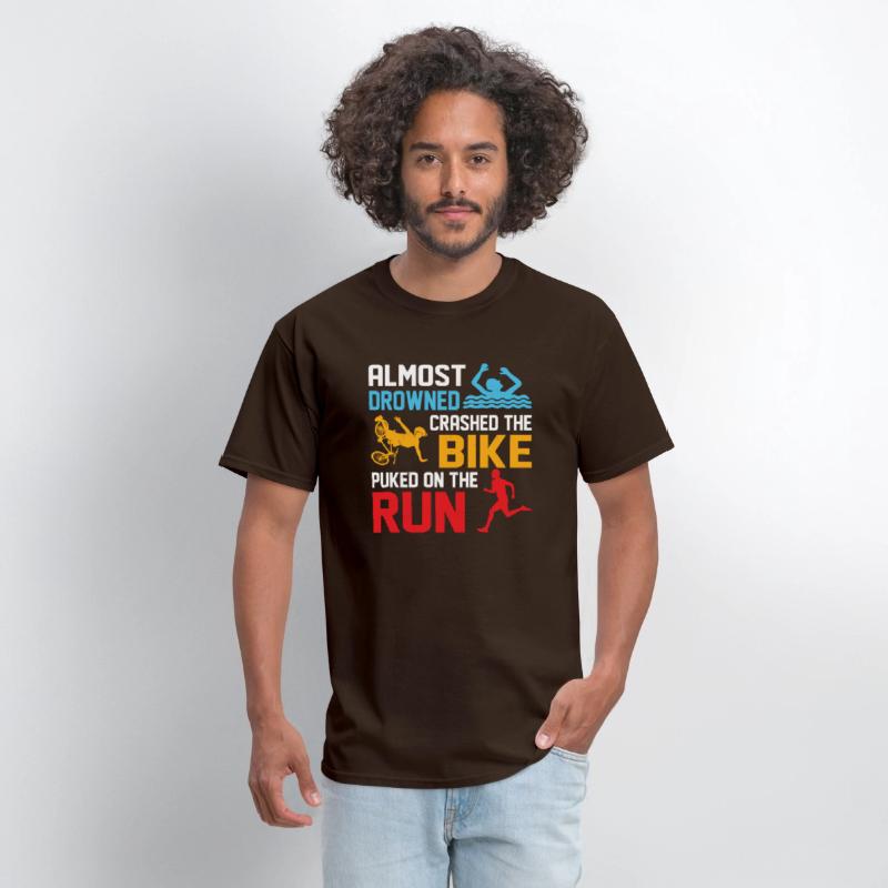 Almost drowned crashed the bike puked on run Triat