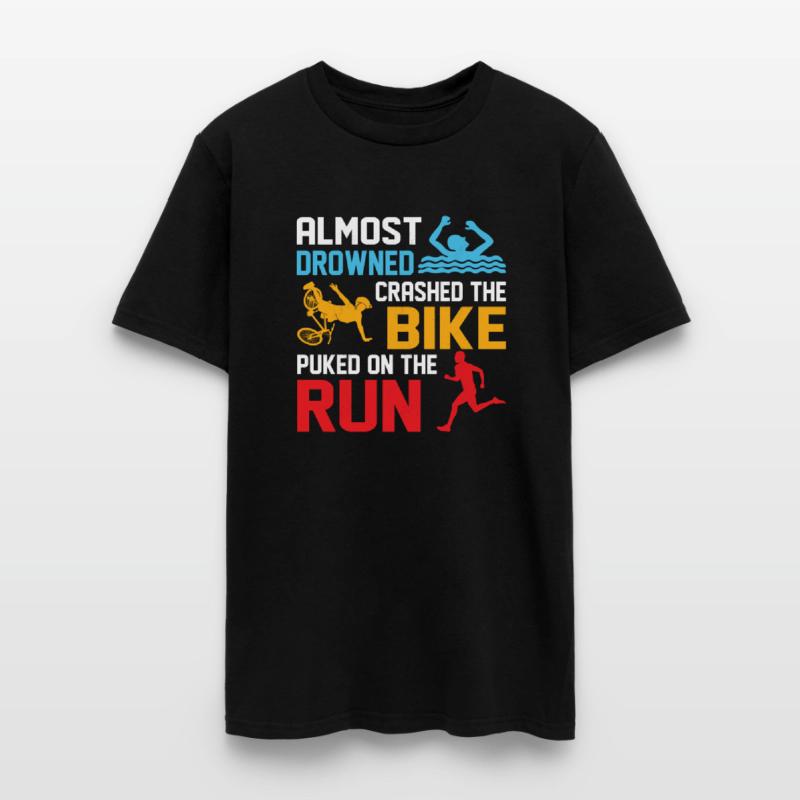 Almost drowned crashed the bike puked on run Triat