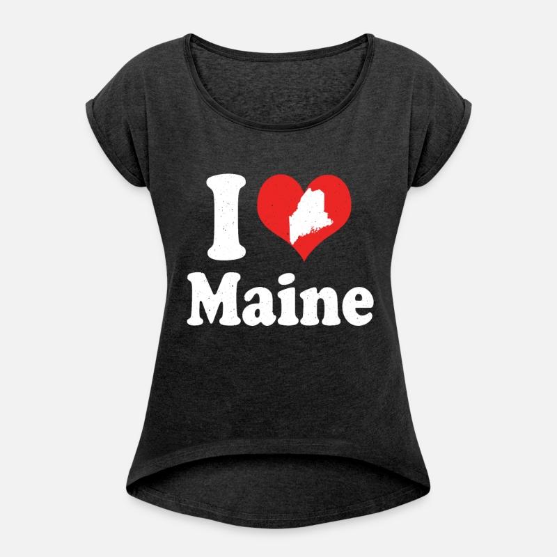 America Citizen US State Love I Heart Maine