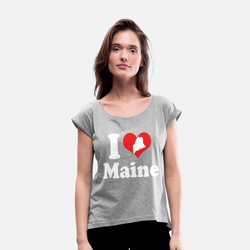 America Citizen US State Love I Heart Maine