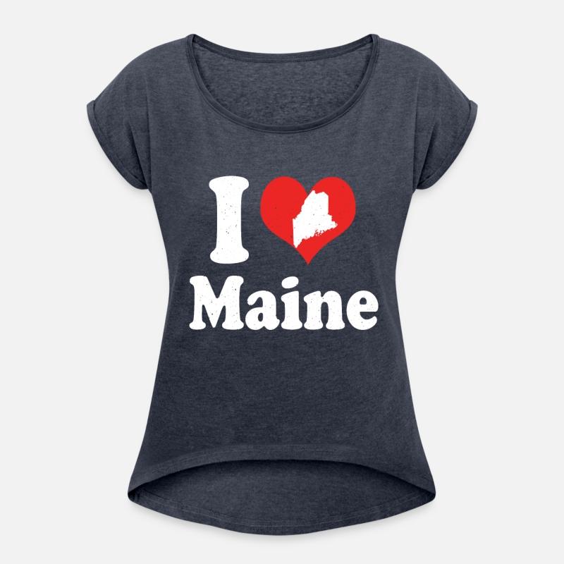America Citizen US State Love I Heart Maine