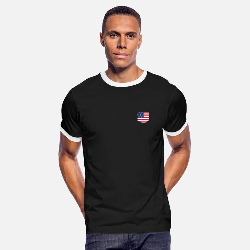 America flag in a shape of a pocket