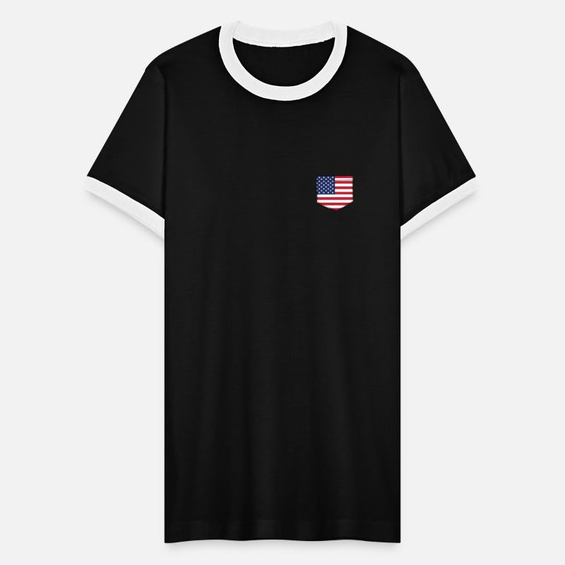 America flag in a shape of a pocket