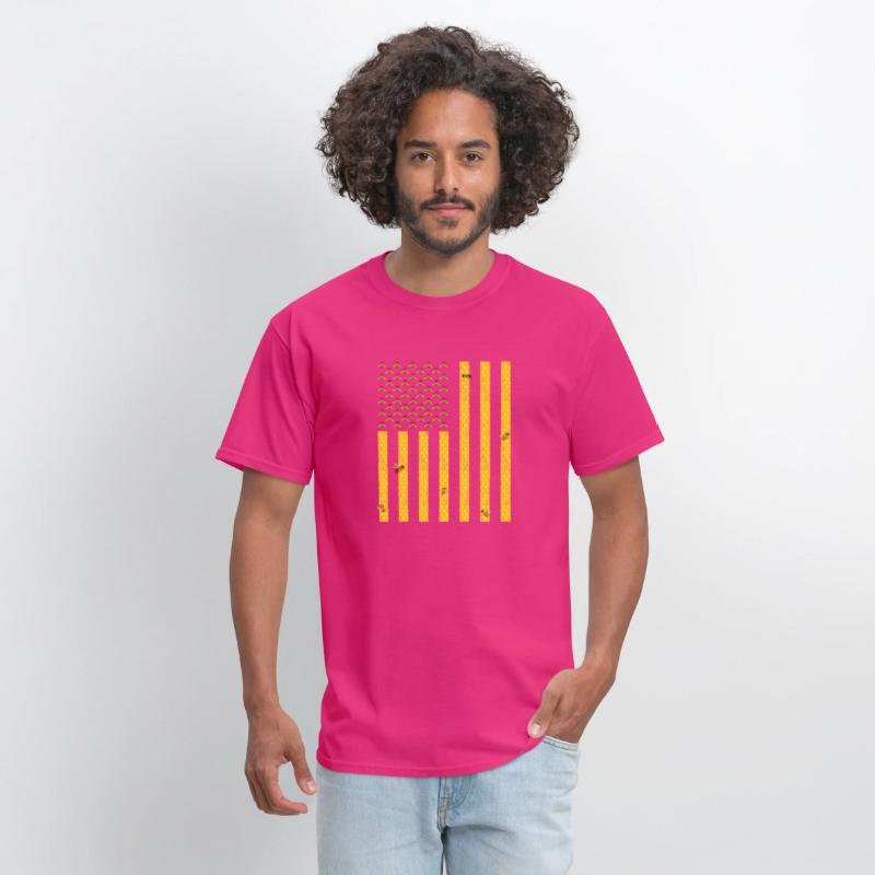 American Flag Honeycomb Honey Bee Beekeeping