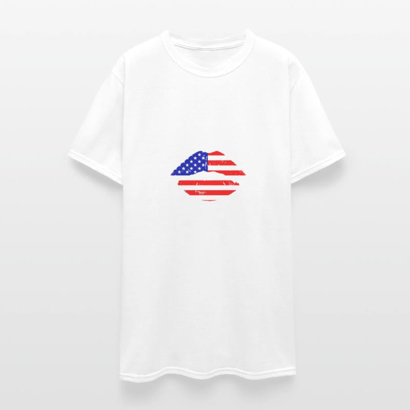 American Flag Lips Patriotic Pride