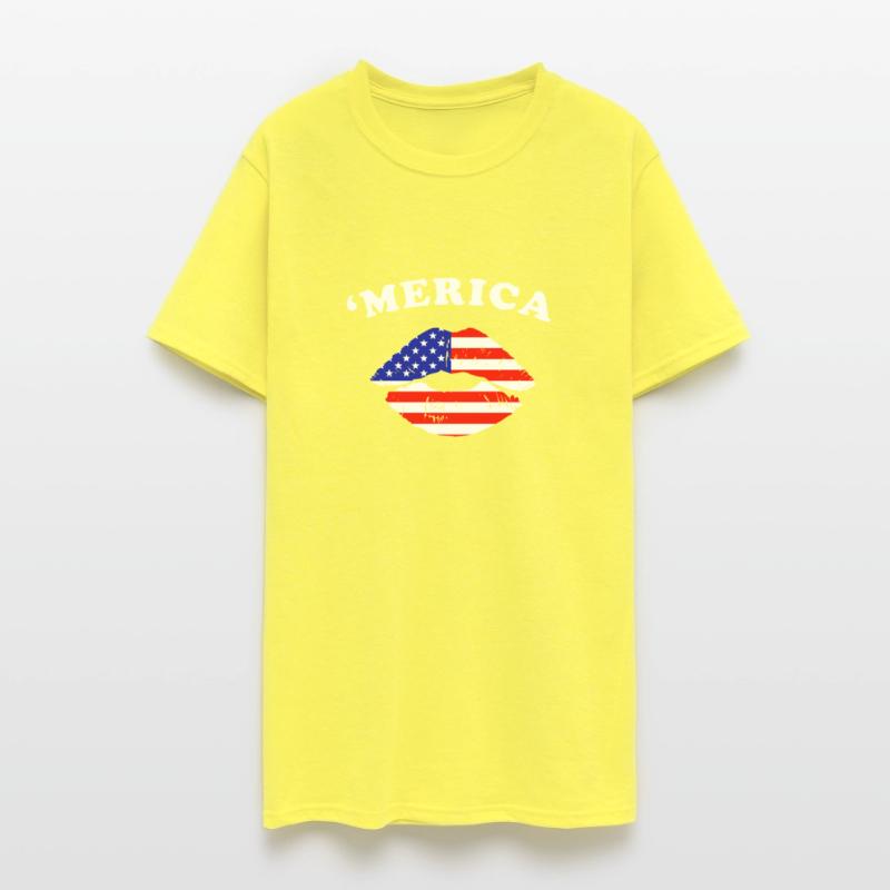 American Flag Lips Patriotic Pride