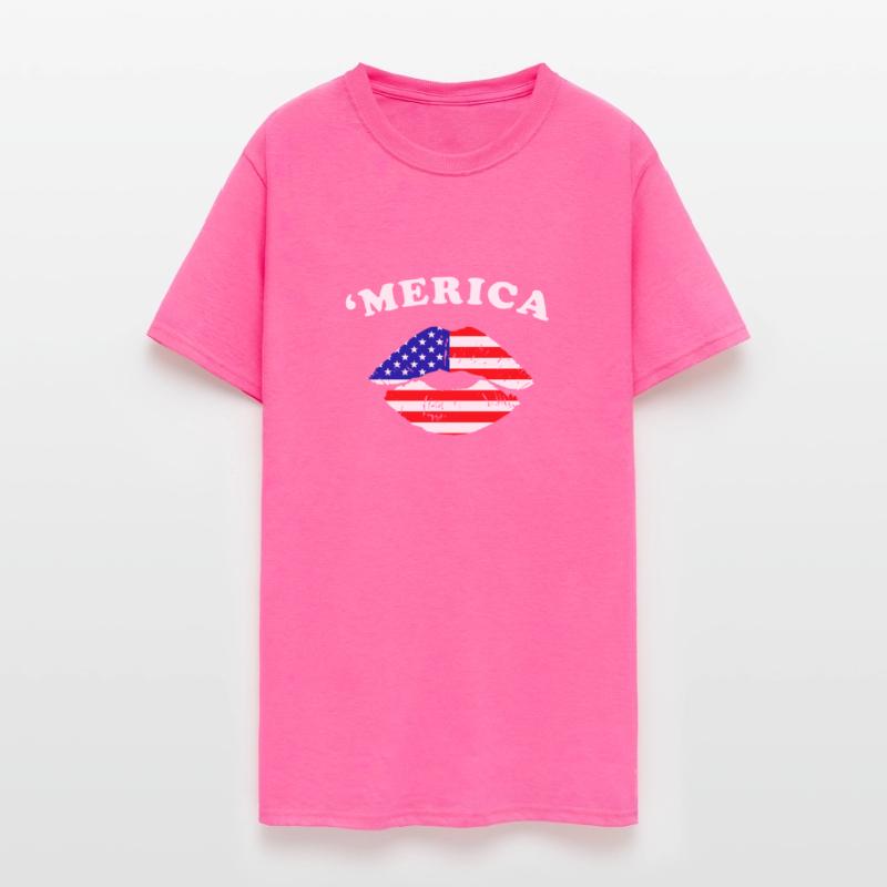 American Flag Lips Patriotic Pride