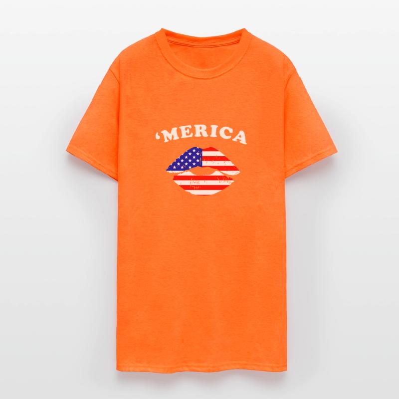 American Flag Lips Patriotic Pride