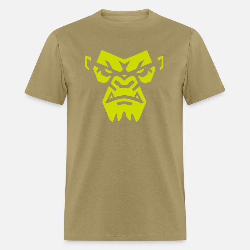 Angry Gorilla Face - Fierce and Bold