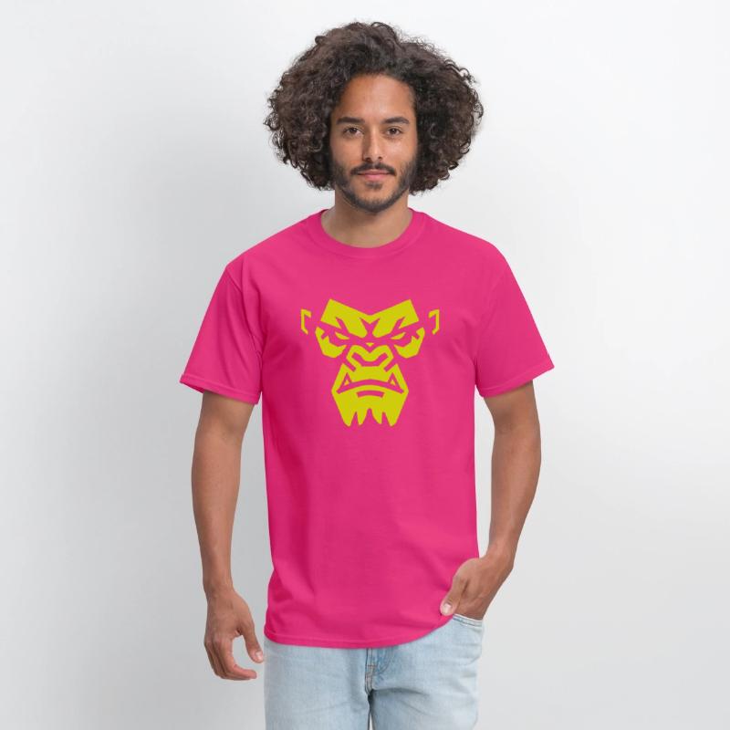 Angry Gorilla Face - Fierce and Bold