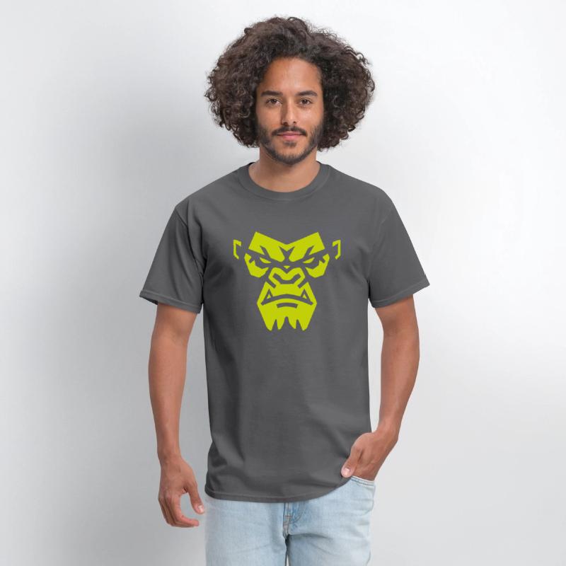 Angry Gorilla Face - Fierce and Bold