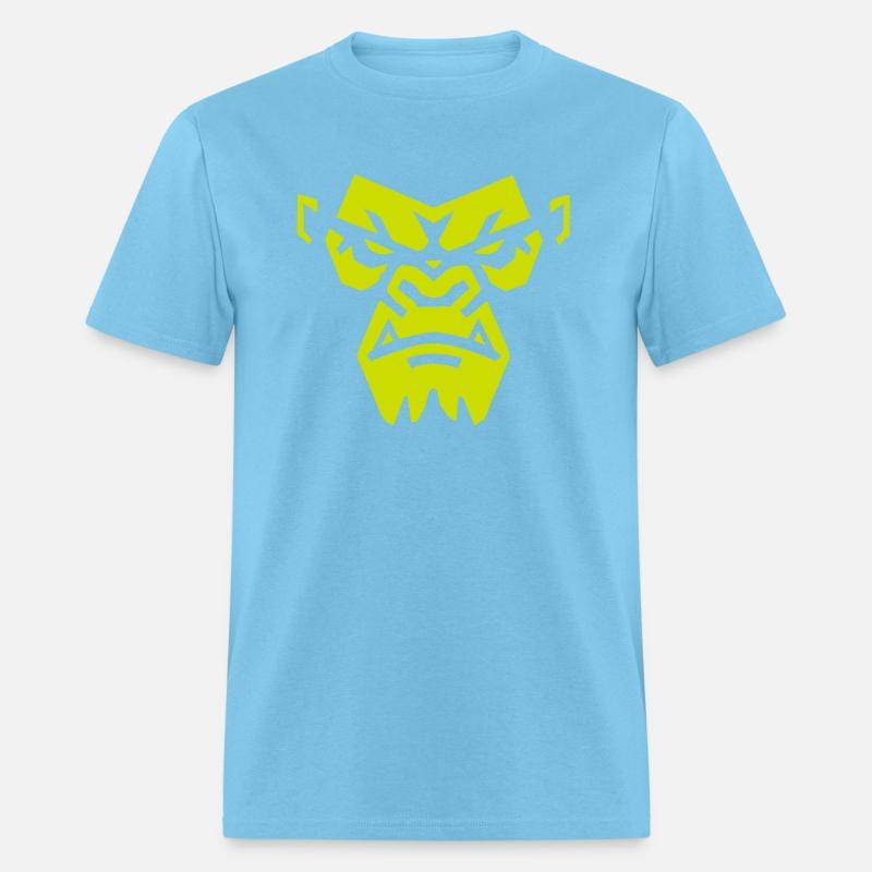 Angry Gorilla Face - Fierce and Bold