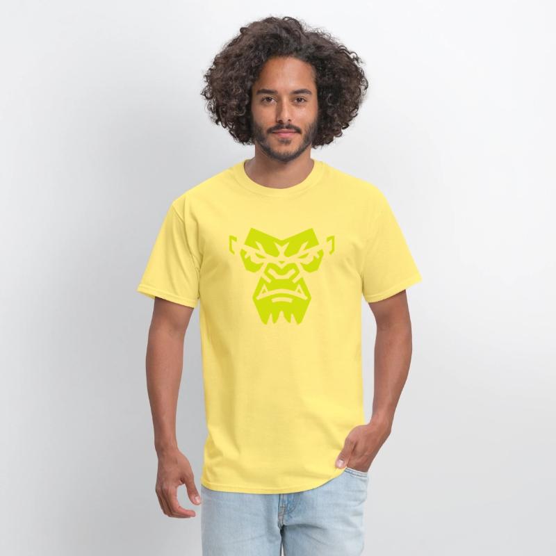 Angry Gorilla Face - Fierce and Bold