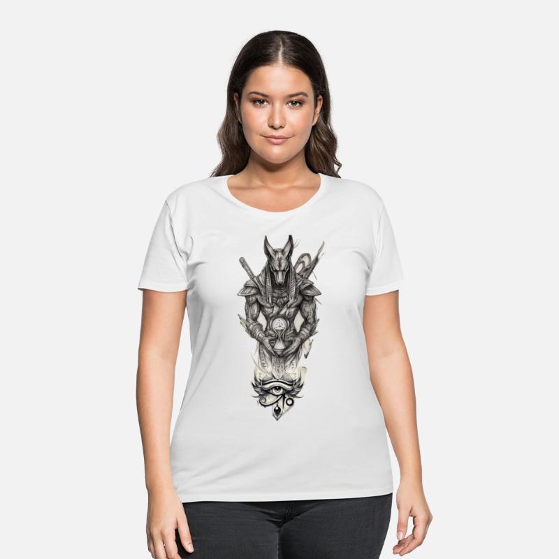 Anubis and Eye of Horus – Mythic Dark Art Design