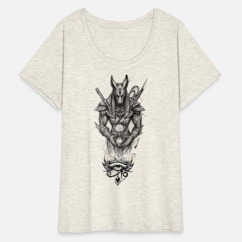 Anubis and Eye of Horus – Mythic Dark Art Design