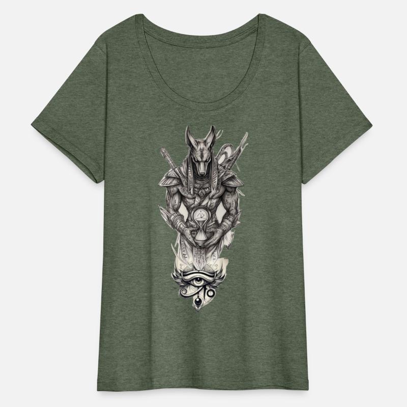 Anubis and Eye of Horus – Mythic Dark Art Design