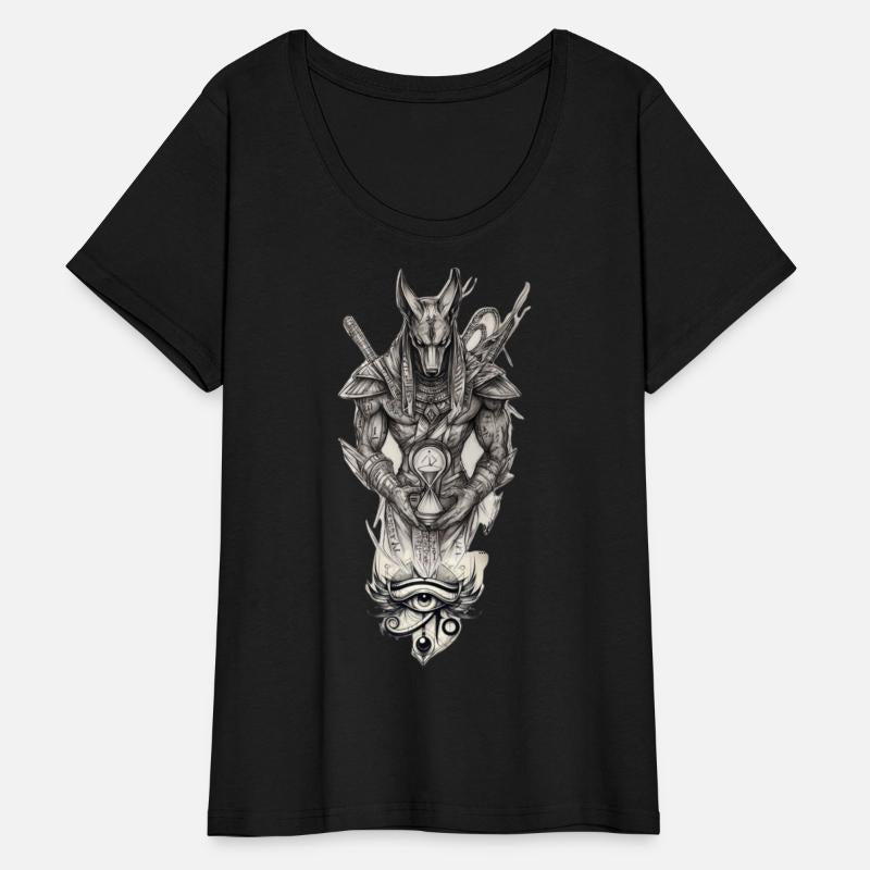 Anubis and Eye of Horus – Mythic Dark Art Design