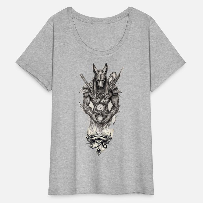 Anubis and Eye of Horus – Mythic Dark Art Design