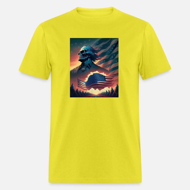 Apocalyptic skull on Independence Day