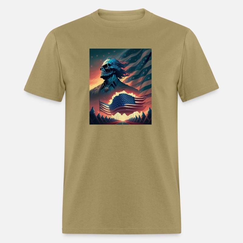 Apocalyptic skull on Independence Day