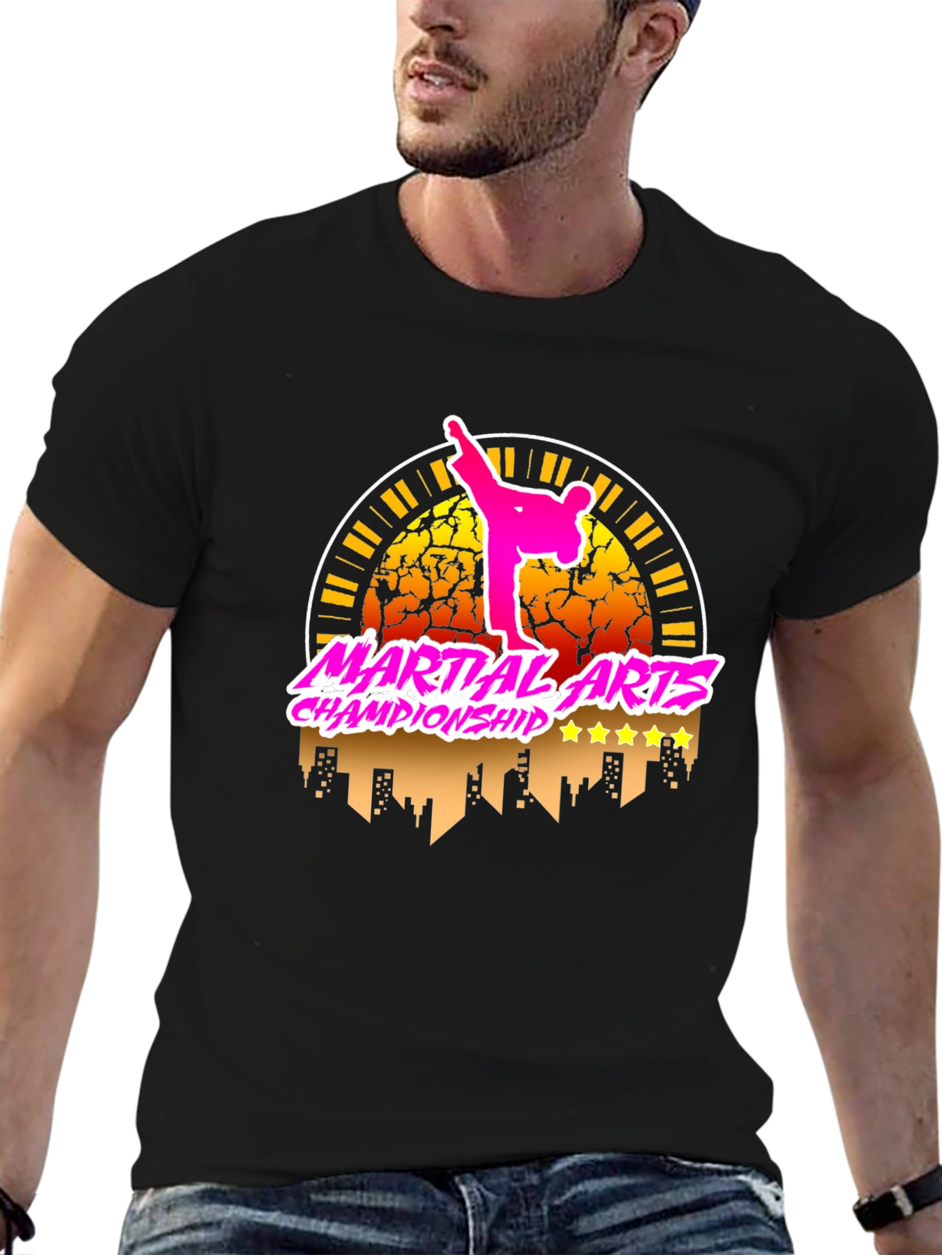 Martial Arts Championship Black T-Shirt