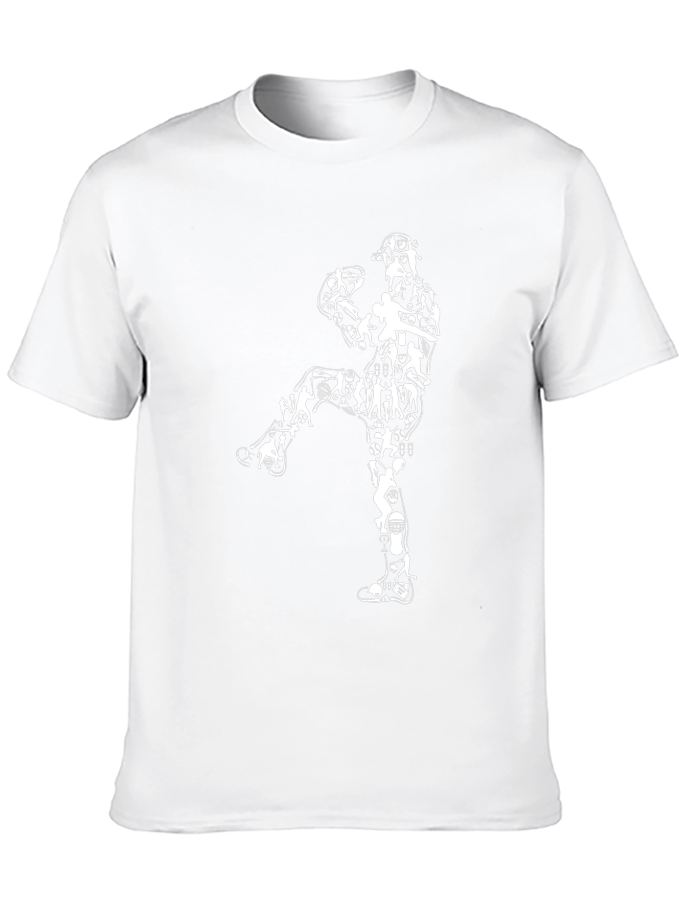 Sports Collage Black T-Shirt