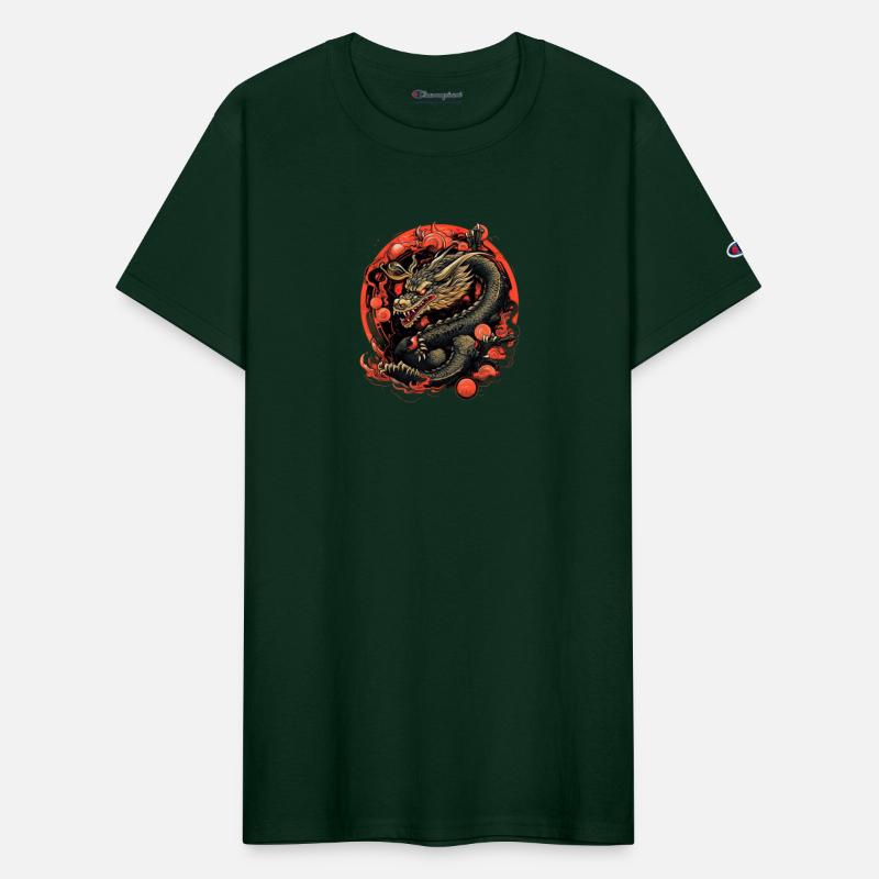 Asian Dragon Anime Japanese Sea Waves