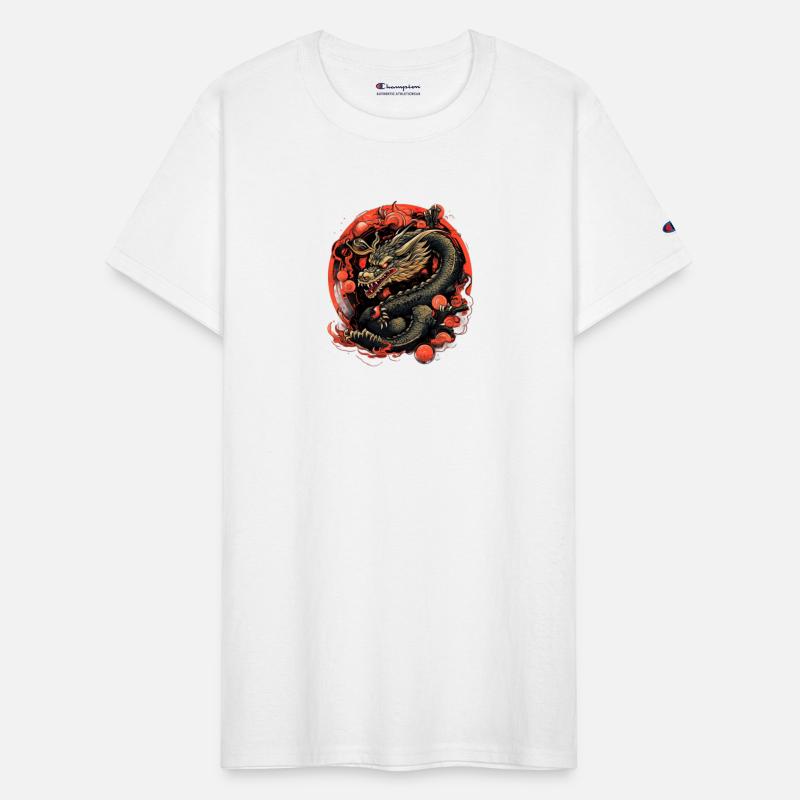 Asian Dragon Anime Japanese Sea Waves