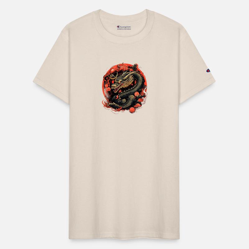 Asian Dragon Anime Japanese Sea Waves