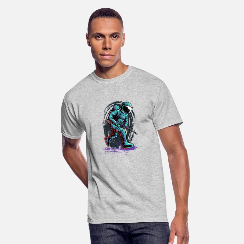 Astronaut ride skateboard isolated