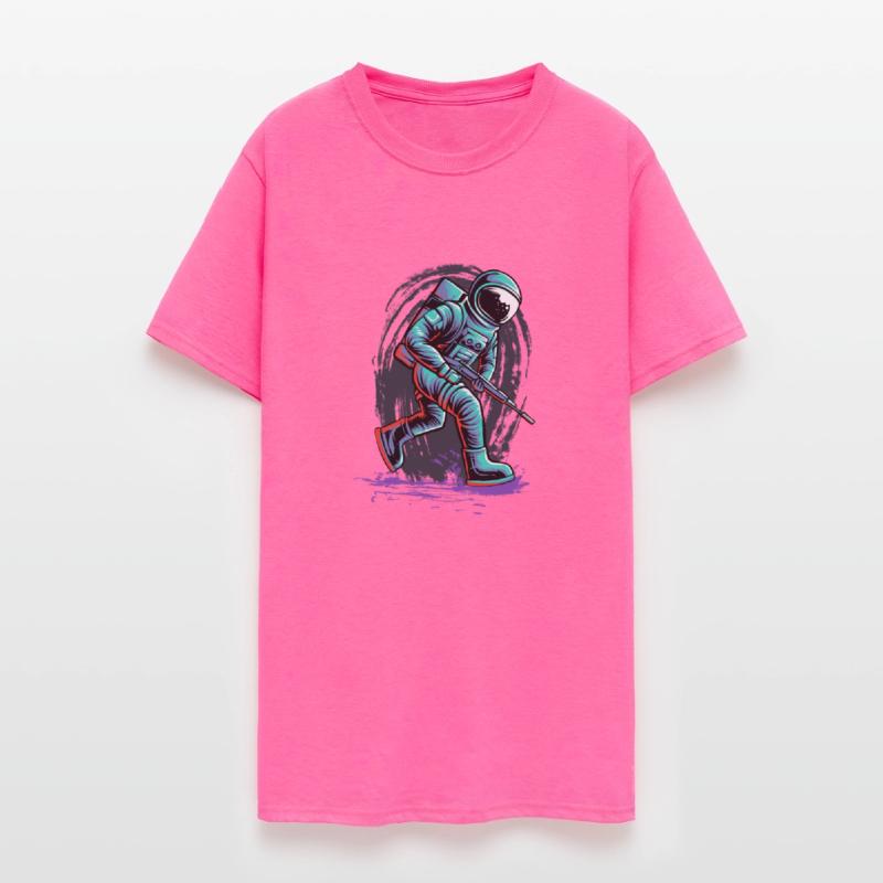 Astronaut ride skateboard isolated